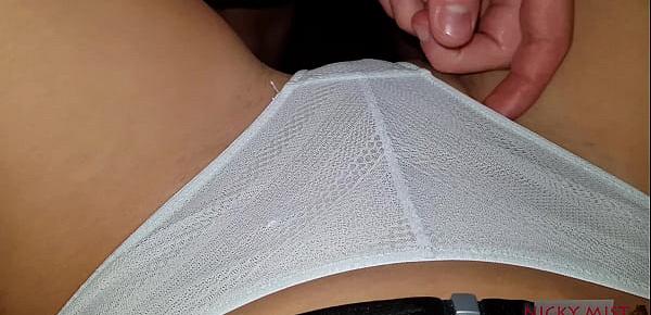  My pervert step brother cum on my panties